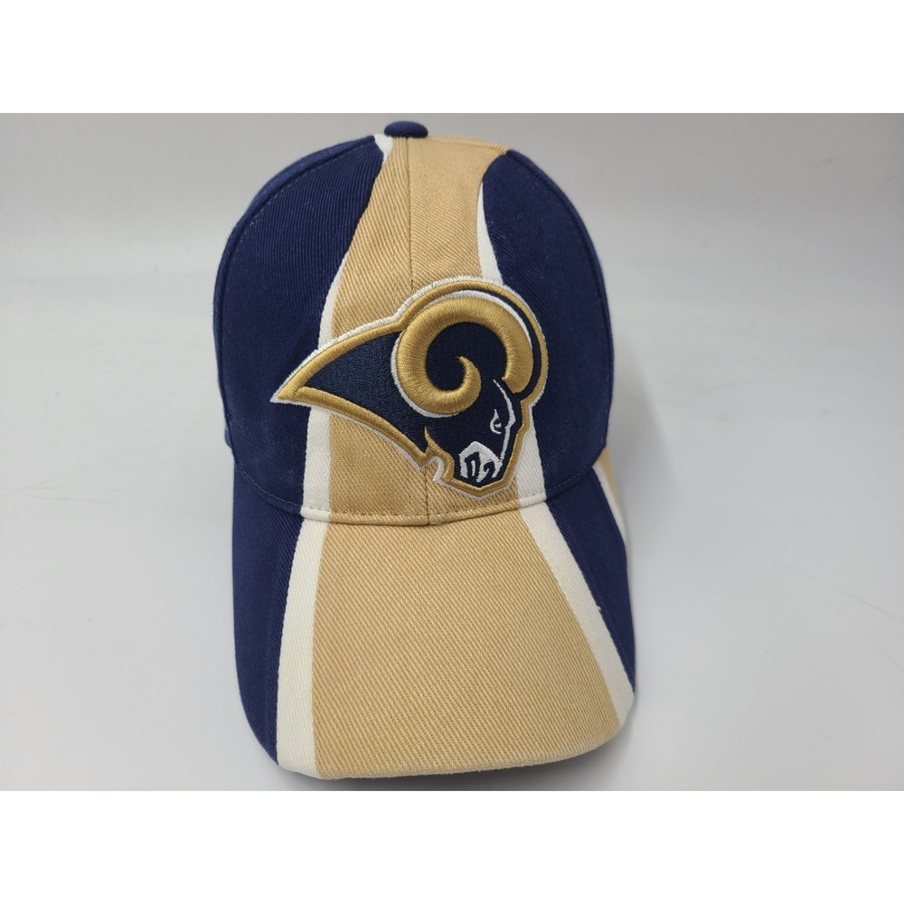 Vintage St Louis Rams Reebok Adjustable Hat Cap‎ Cotton Men Women NFL Gold Blue
